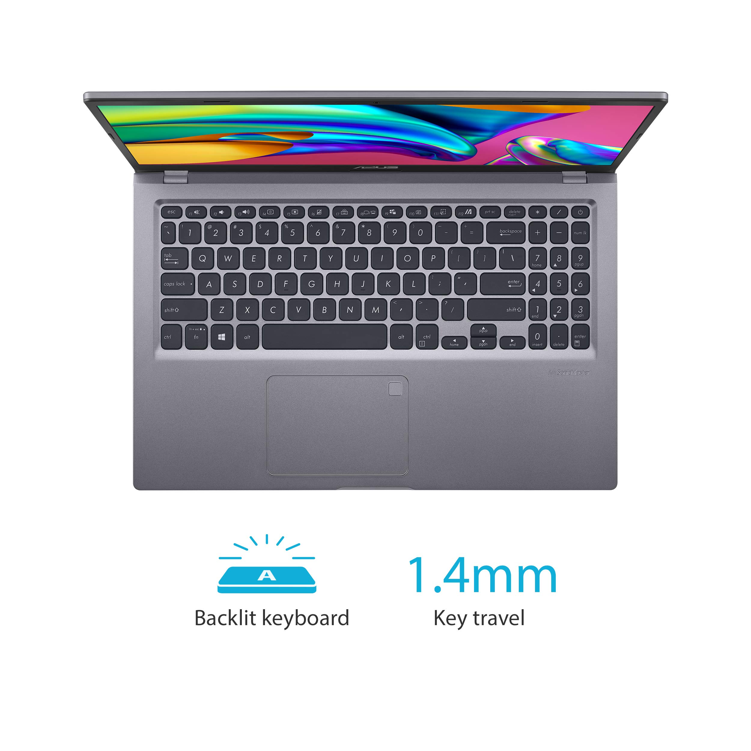 【Electronics】VivoBook 15 F515 Thin and Light Laptop, 15.6” HD Display, 4GB RAM, 128GB SSD