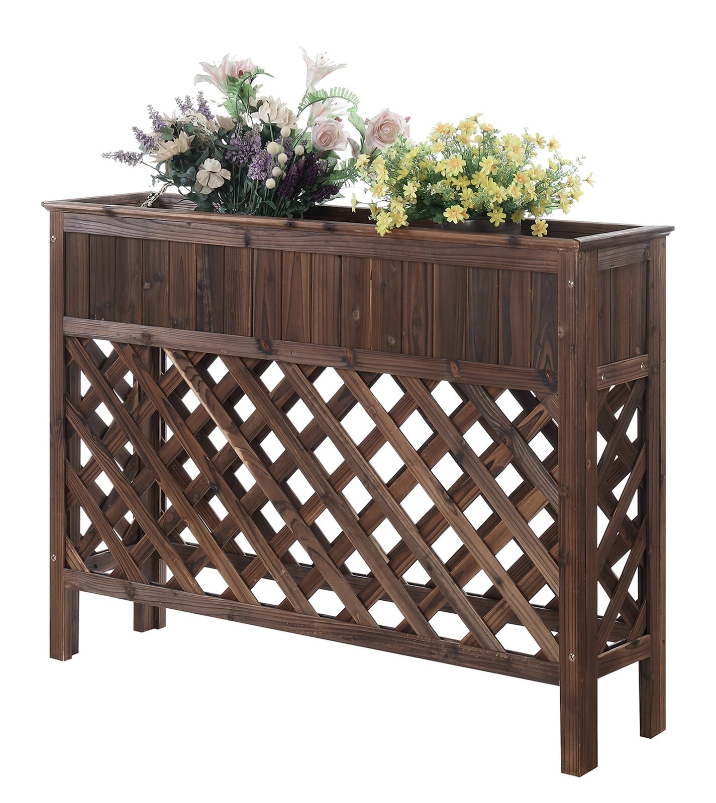 【Home&Garden】Peyton Wood Elevated Planter
