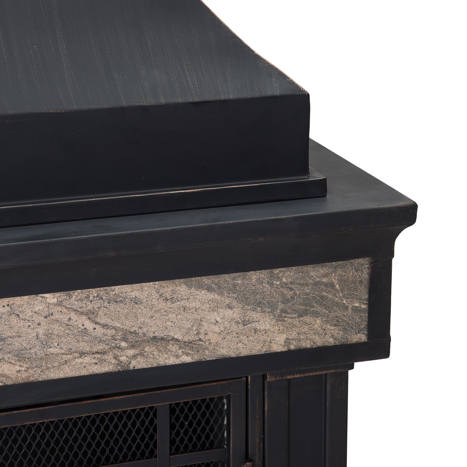 【Sports&Outdoors】Sofie 56.7'' H Wood Burning Outdoor Fireplace