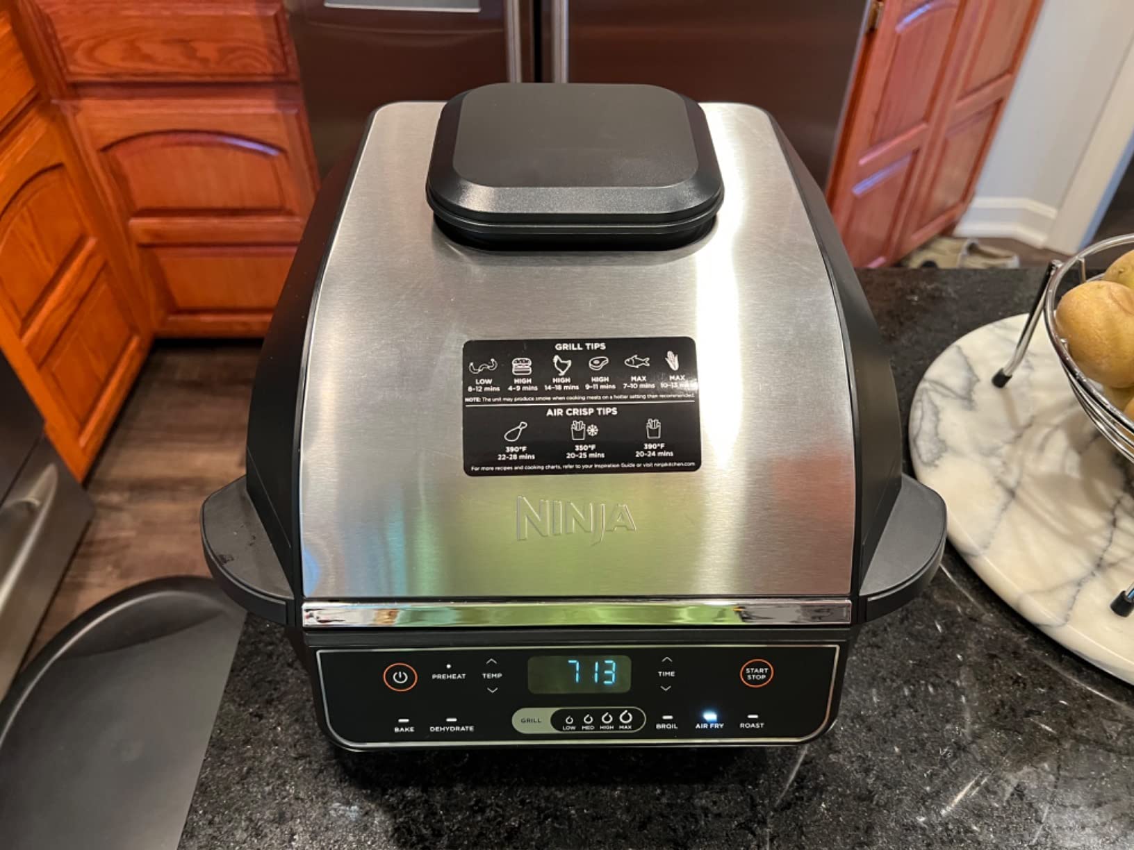 【Appliances】Ninja EG201 Foodi 6-in-1 Indoor Grill with Air Fry, Roast, Bake, Broil & Dehydrate