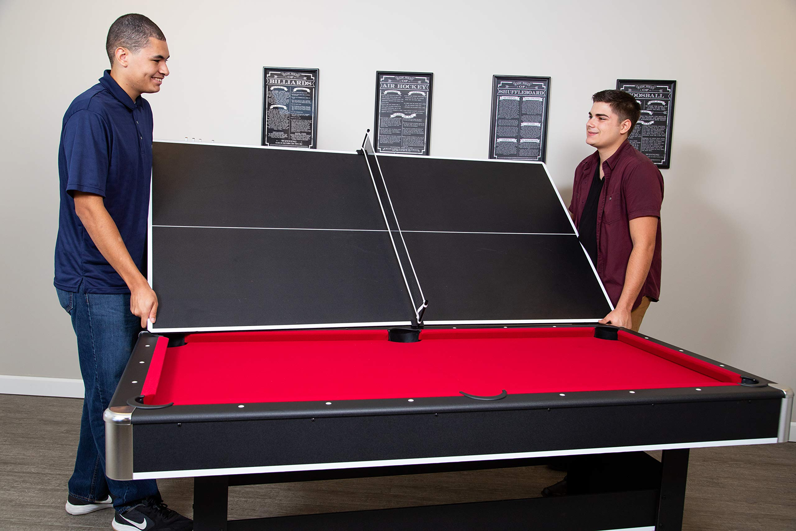 【Sports&Outdoors】Spartan 6-Ft Pool & Table Tennis Multigame Table for Family Recreation Game Rooms