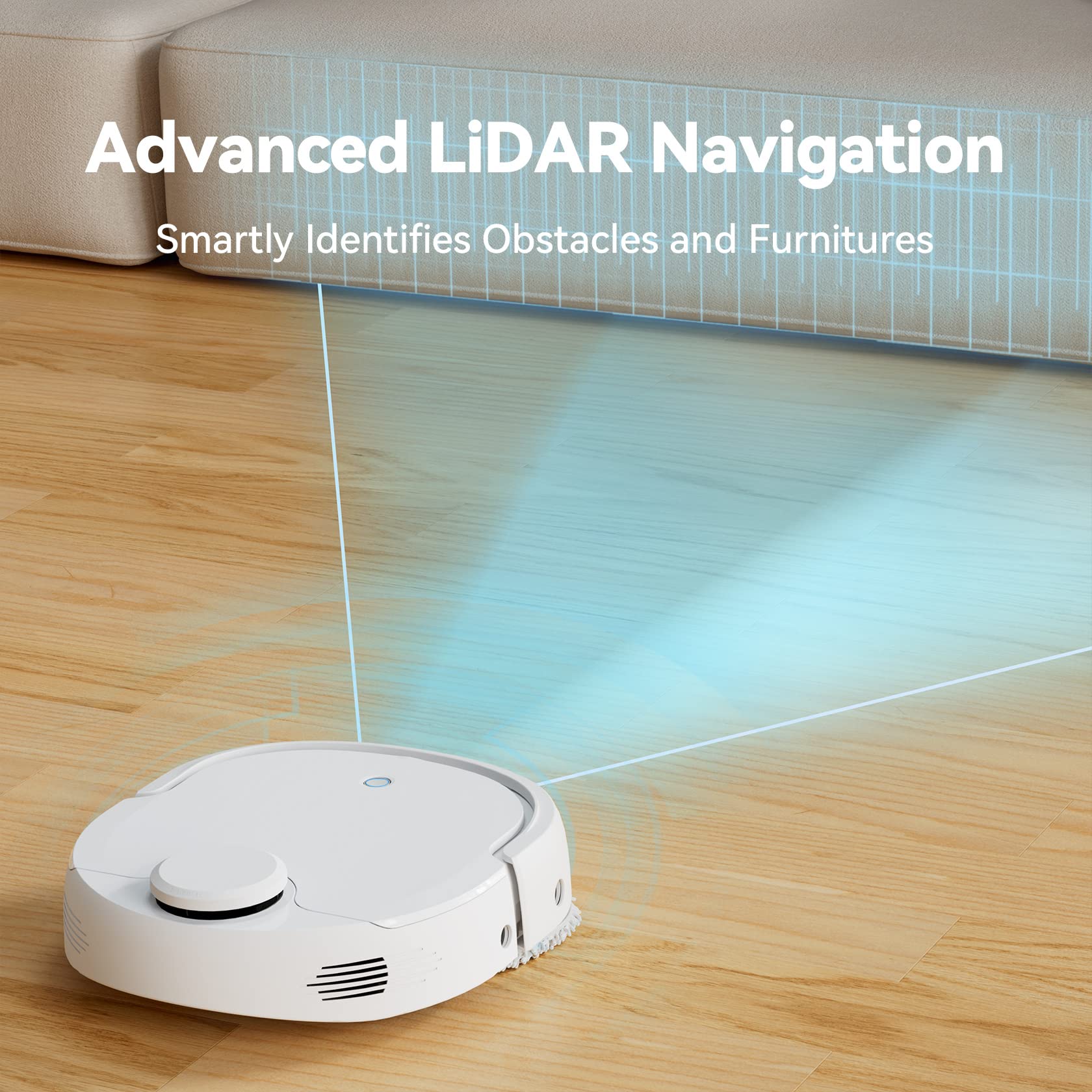 【Appliances】Robot Vacuum & Mop Combo with Mop Self-Cleaning, Hard Floor Cleaner Machine Station