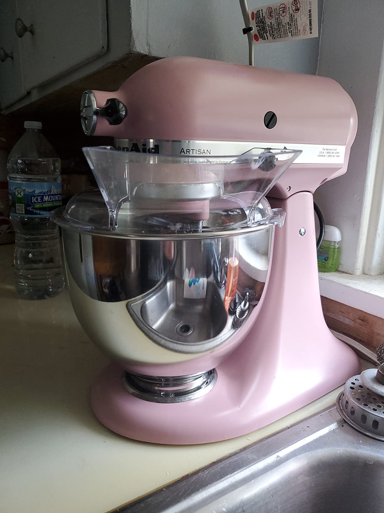 【Appliances】KitchenAid KSM150PSAQ Artisan Series 5-Qt. Stand Mixer with Pouring Shield - Aqua Sky