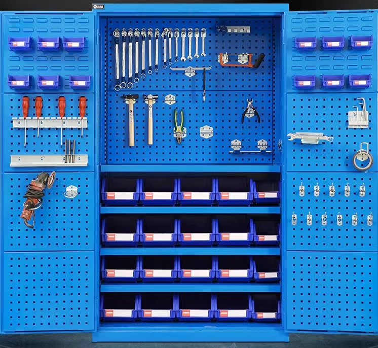 Heavy tool cabinet Leather cabinet double door Intelligent hardware tool cabinet storage cabinet