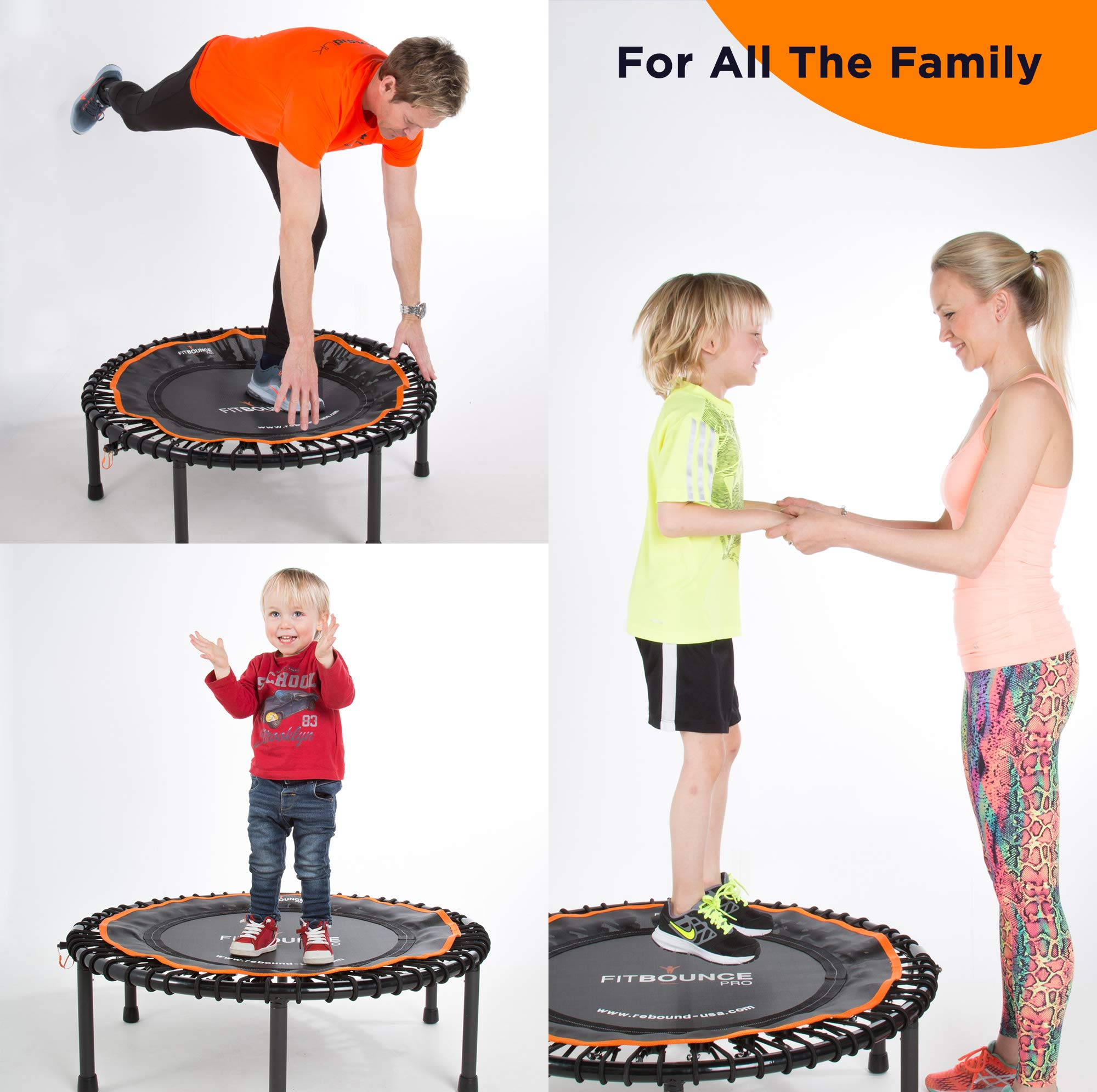 【Baby&Kids】Half Folding, Silent Professional Mini Trampoline for Adults & Kids