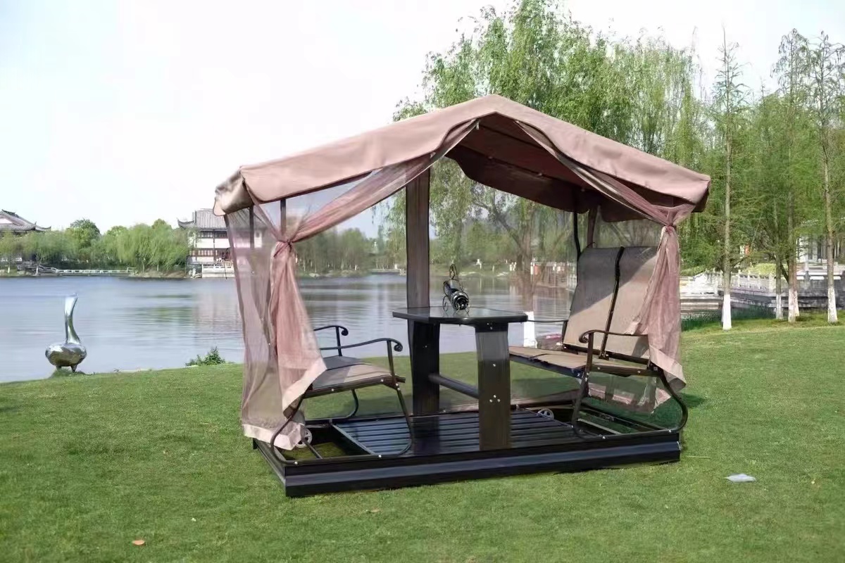 【Home&Garden】187x268 Outdoor Iron Hanging Chair Balcony Leisure Outdoor Swing Chair