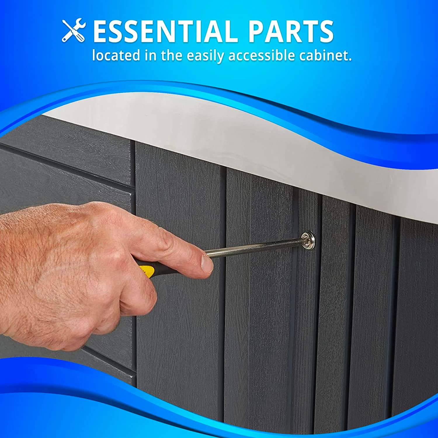 【Sports&Outdoors】40-Jet Edgewater EX Hot Tubs, Seats 5-6, with Lounger, Driftwood