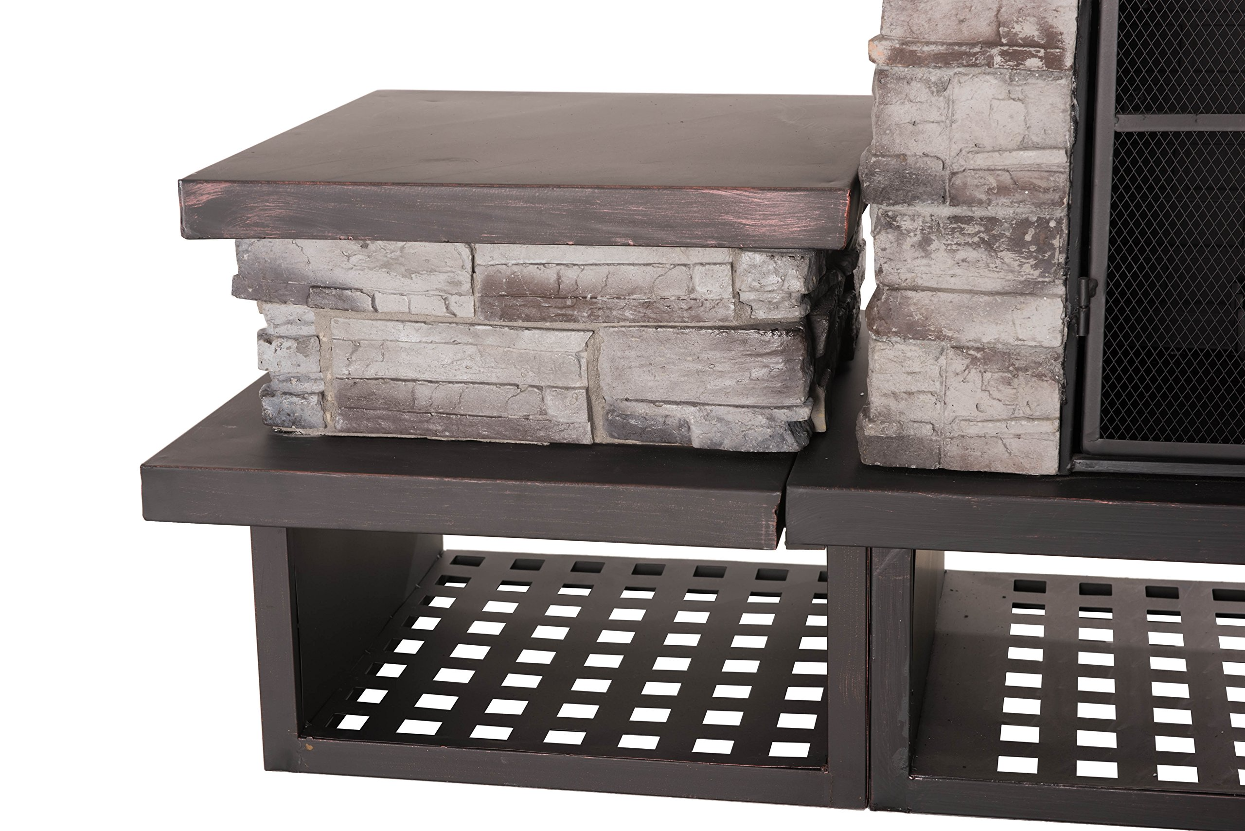 【Home&Garden】Bel Aire Fireplace Large with Two Table-Flats