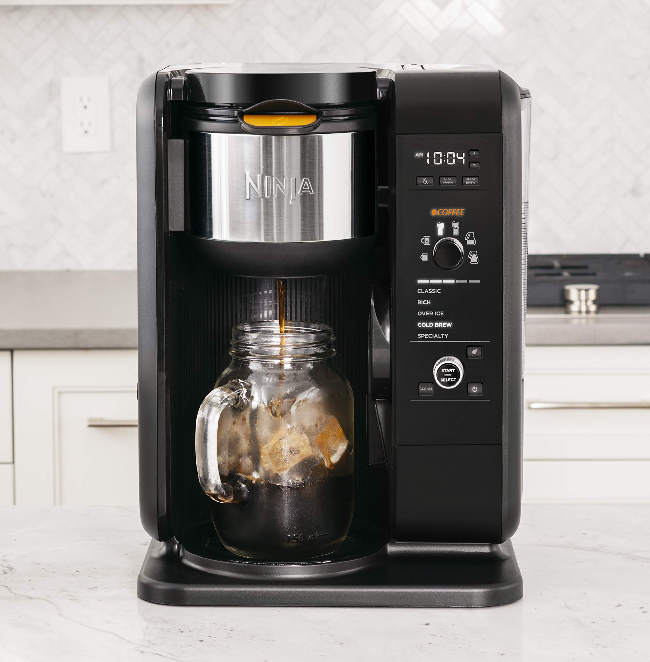 【Appliances】Hot & Cold Brewed System, Auto-iQ Tea & Coffee Maker with Frother, Coffee & Tea Baskets