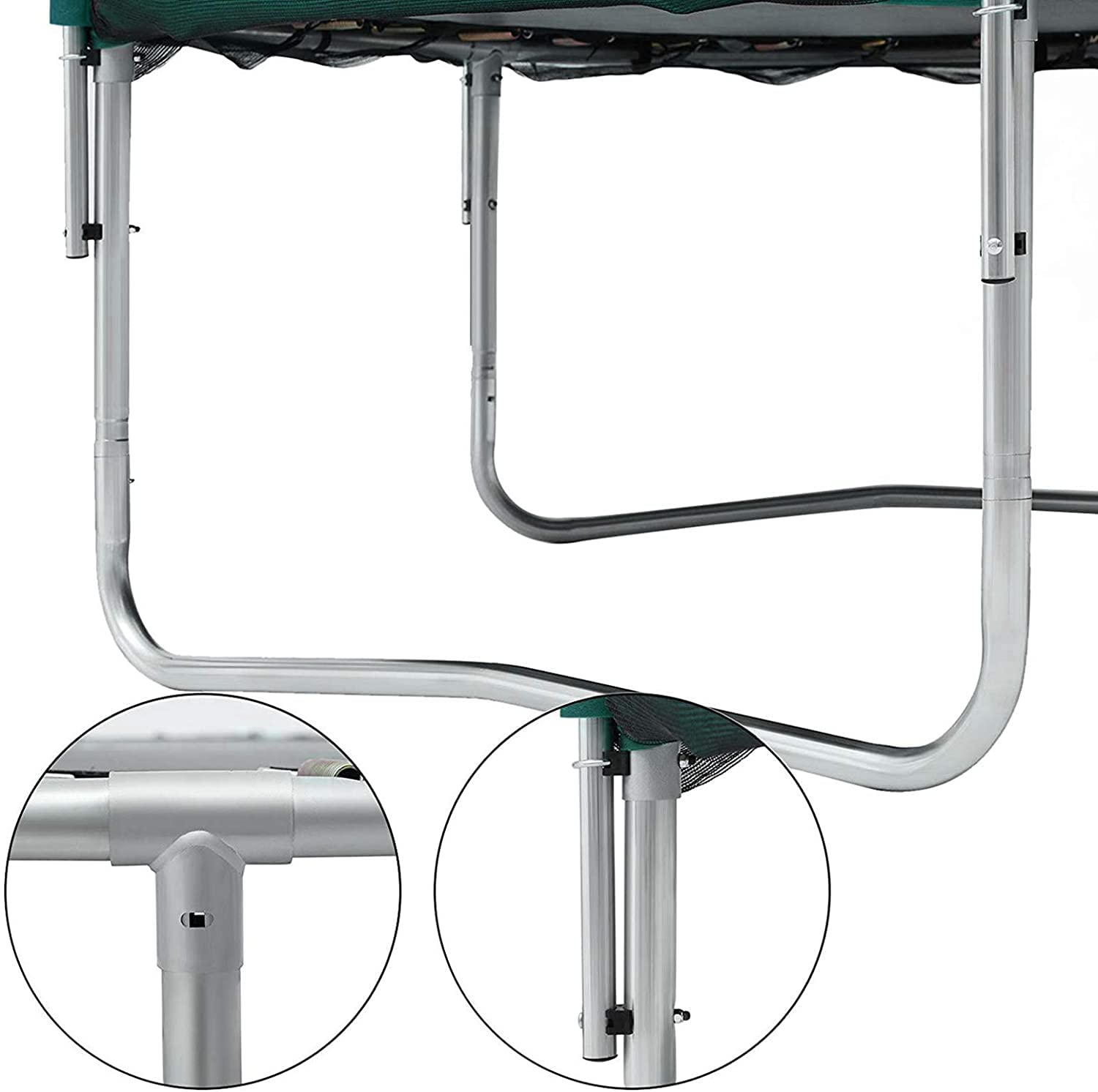 【Baby&Kids】Trampoline, 12 ft Round Trampoline for the Garden with Ladder, Safety Net Enclosure