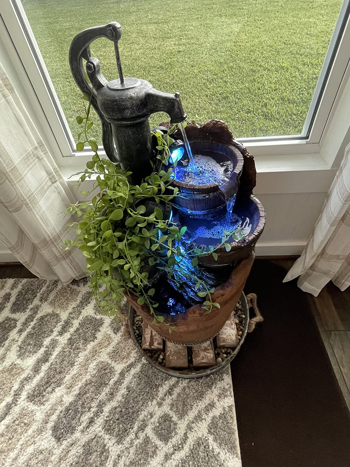 【Décor】Jeco Glenville Water Pump Cascading Water Fountain