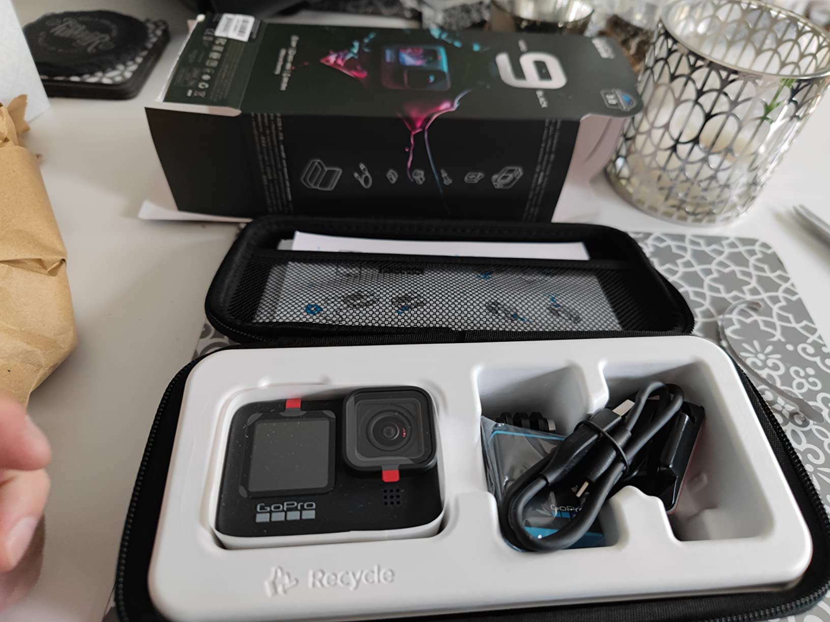 GoPro HERO9 - Waterproof Sports Camera with Front LCD Screen and Rear Touch Screen, 5K Ultra HD Video, 20MP Photos, 1080p Live Streaming, Webcam, Stabilization