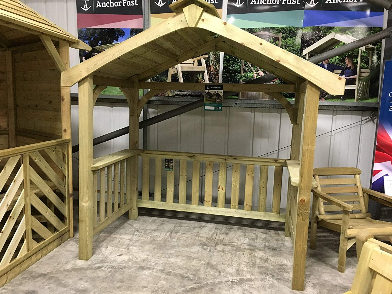 【Home&Garden】Fast Devon BBQ Wooden Shelter