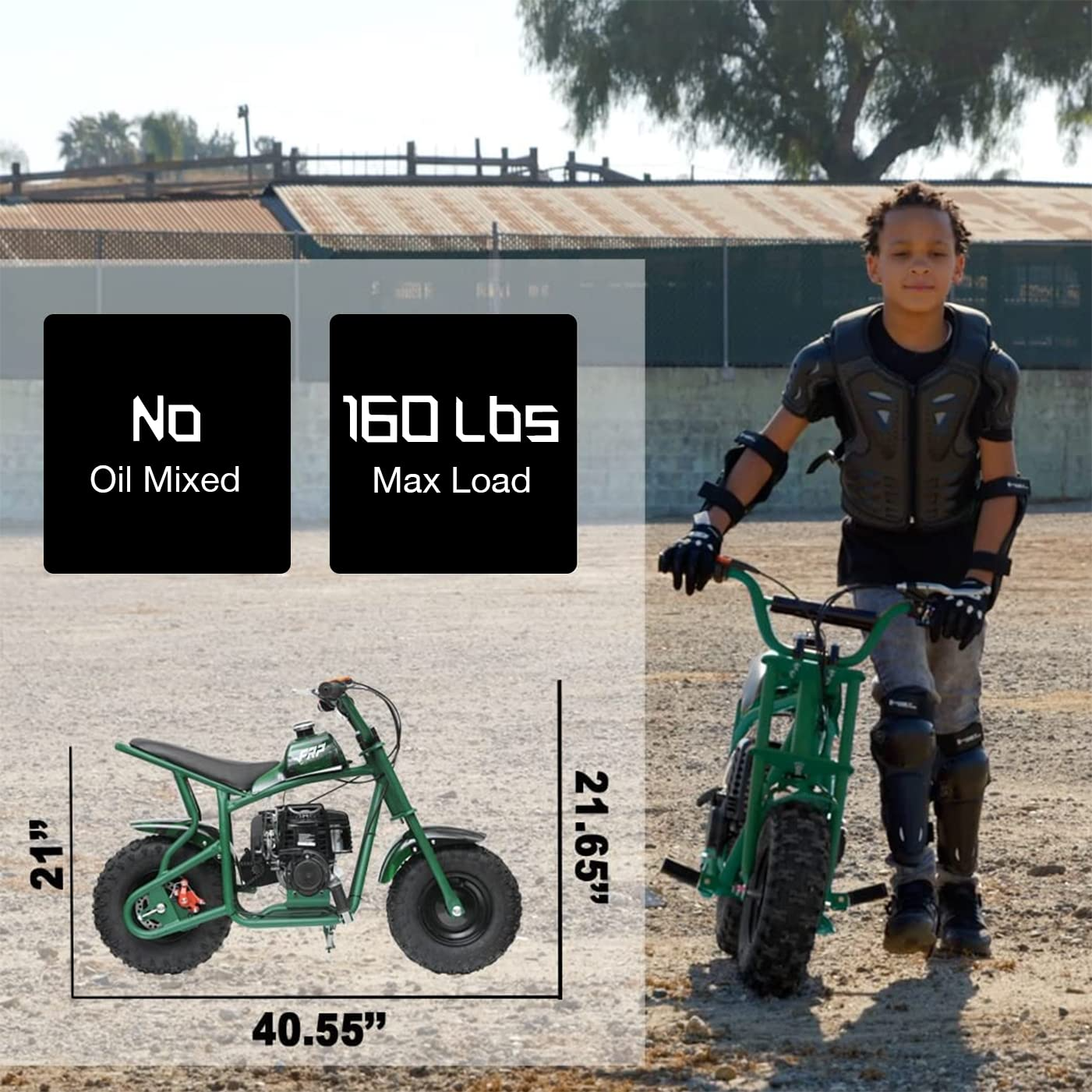 【Sports&Outdoors】FRP DB003 40CC 4-Stroke Kids Dirt Off Road Mini Dirt Bike