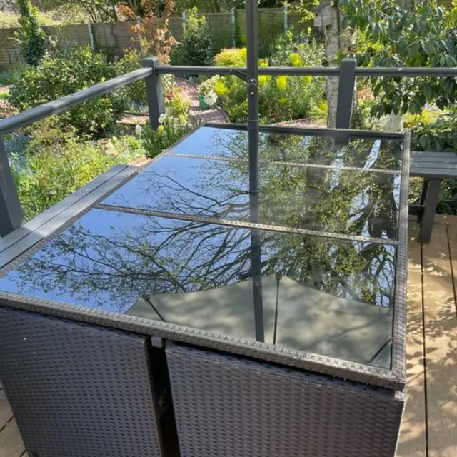 【Home&Garden】Cube Rattan Garden Furniture Set Chairs Sofa Stool Table Patio 6 Seater Set