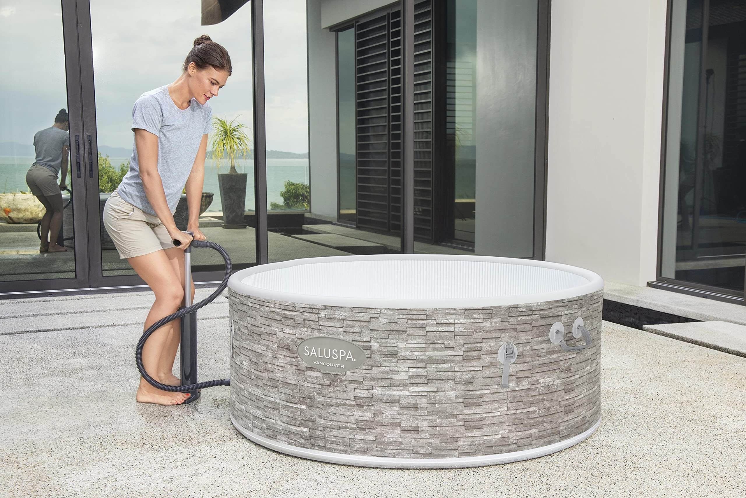 【Sports&Outdoors】SaluSpa 61x24 Vancouver AirJet Plus