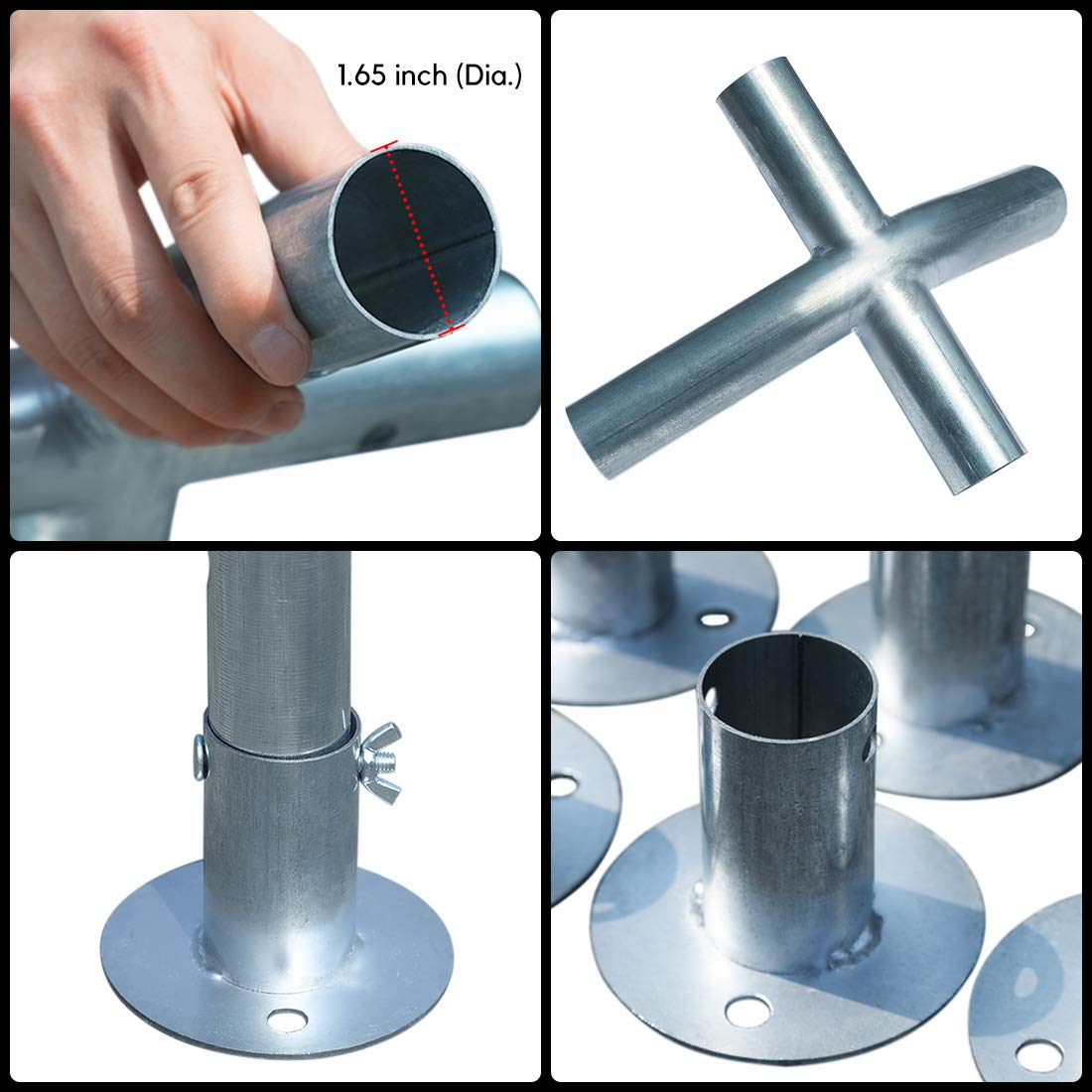 【Home&Garden】12x20 ft Upgraded Heavy Duty Carport with Removable Sidewalls, Portable Car Canopy, Garage Tent