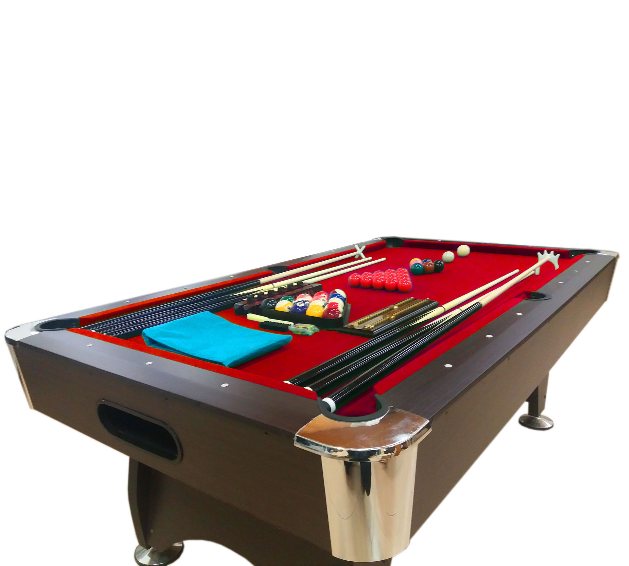 【Sports&Outdoors】7' Feet Billiard Pool Table Snooker Full Set Accessories Game Mod