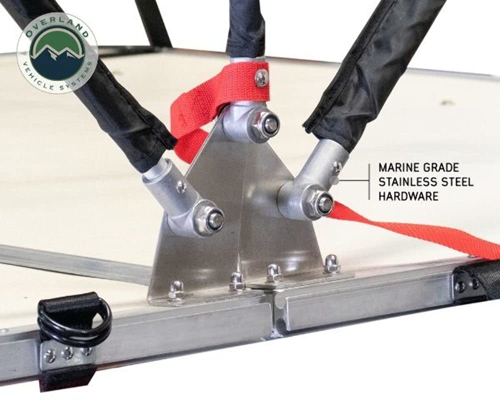 【Sports&Outdoors】Nomadic 2 Extended Roof Top Tent - Dark Gray Base with Green Rain Fly & Black Cover Universal