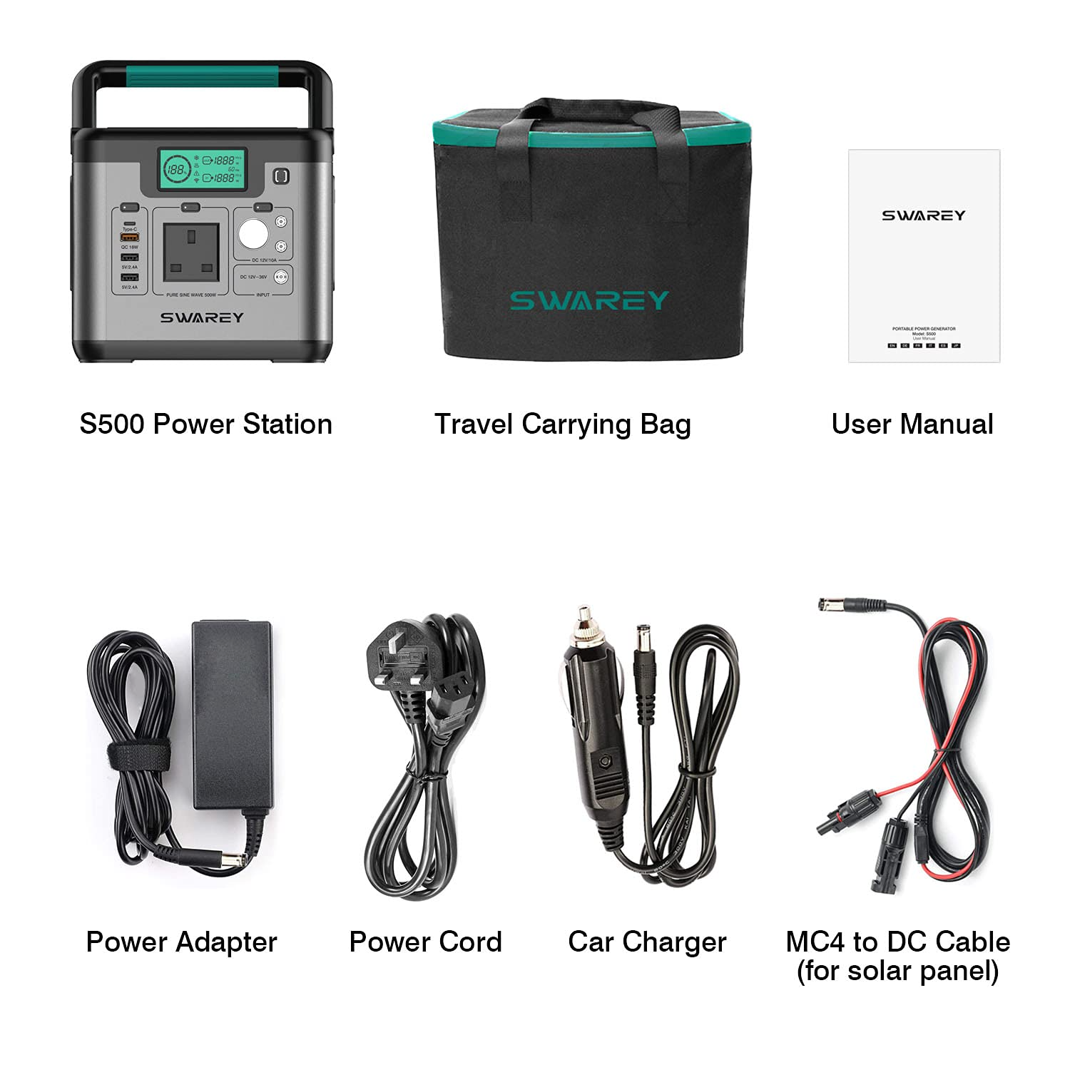 【Appliances】Portable Power Station S500 518Wh 230V/500W Portable Power Generator