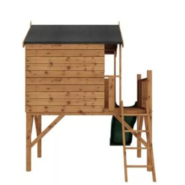 【Baby&Kids】Mercia 12 x 5ft Wooden Poppy Playhouse including Tower & Slide