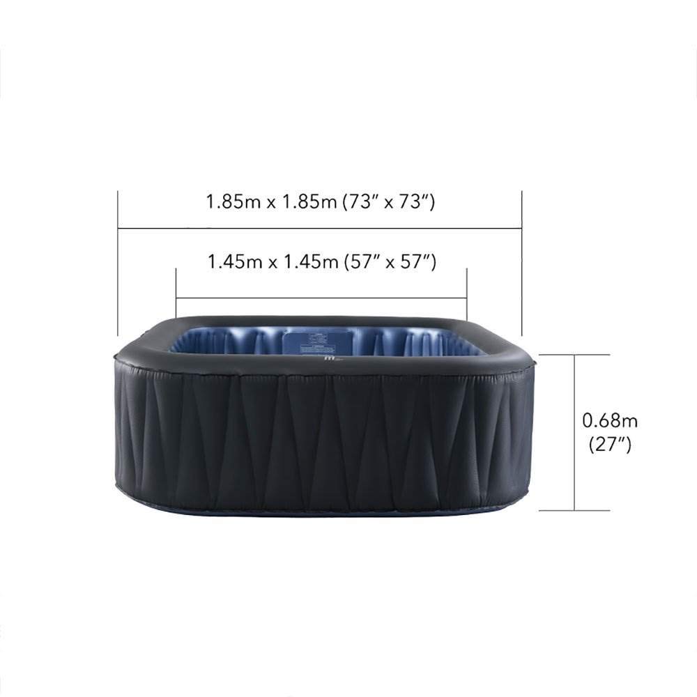 【Sports&Outdoors】Inflatable 6 Person Hot Tub Jet Bubble Massage Outdoor Spa