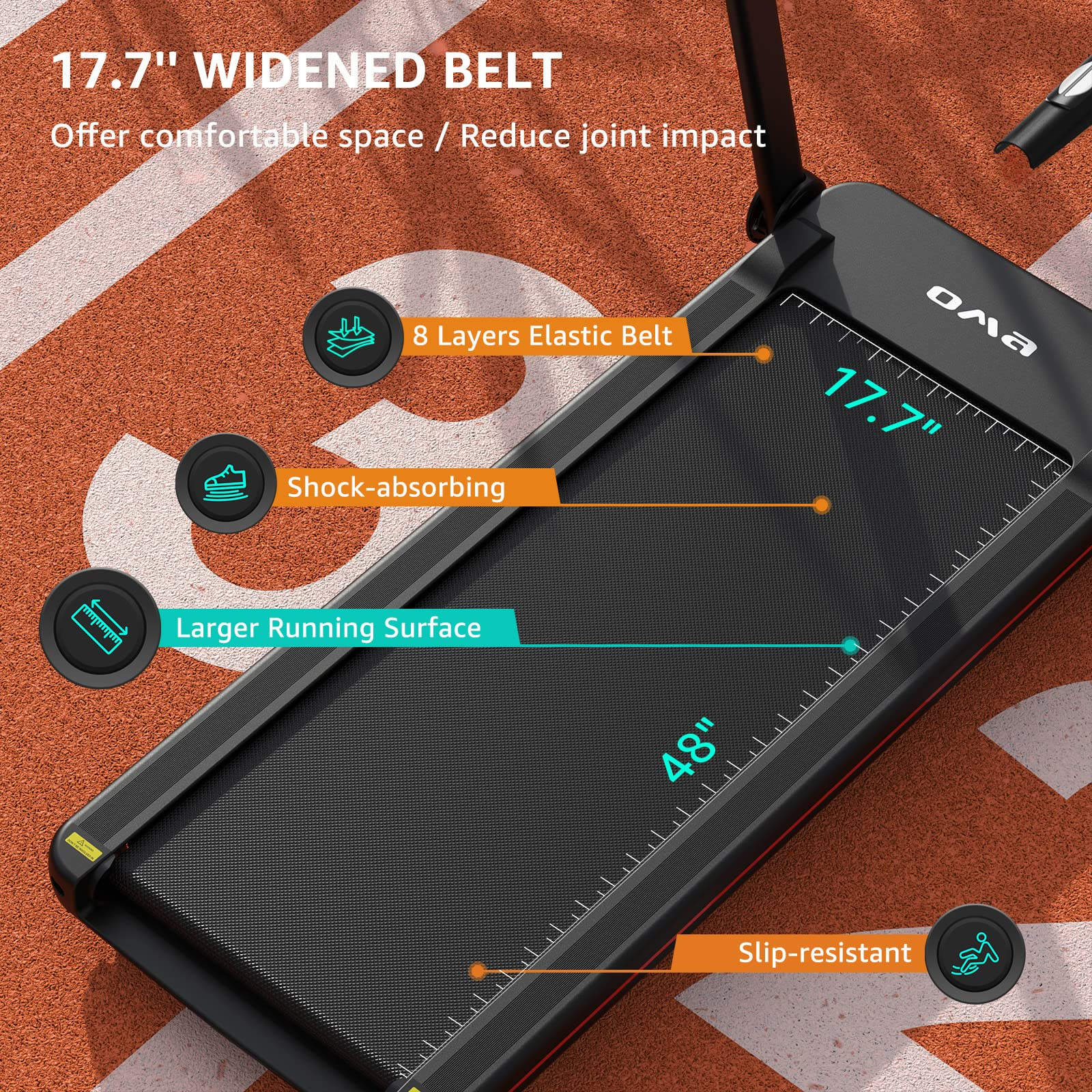 Treadmills for Home 1017EB , Max 2.5HP 300 LBS Capacity Folding Treadmill