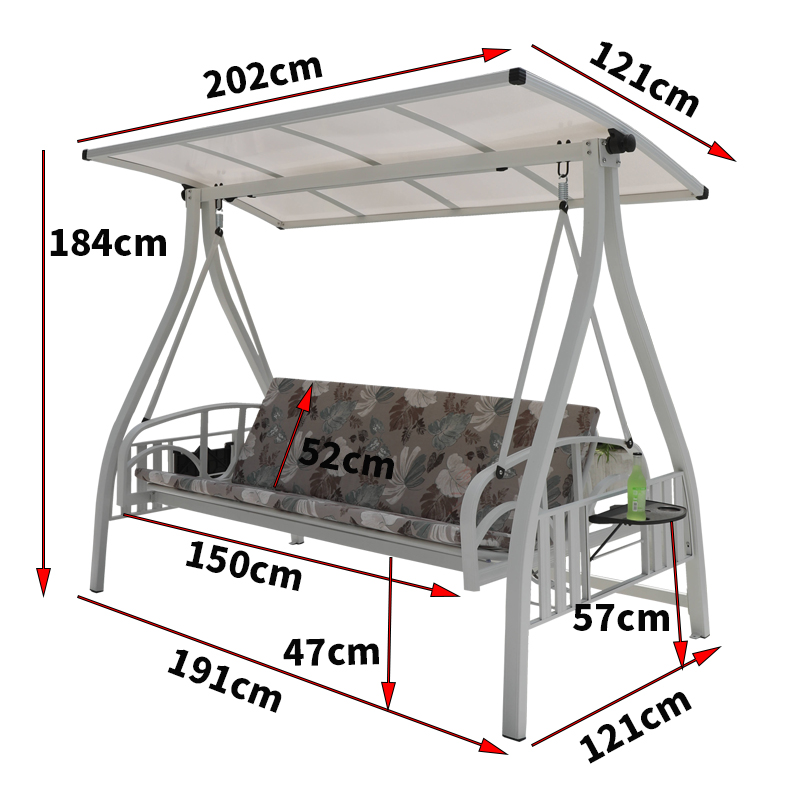 【Home&Garden】Outdoor swing courtyard rocking chair garden outdoor balcony villa terrace leisure