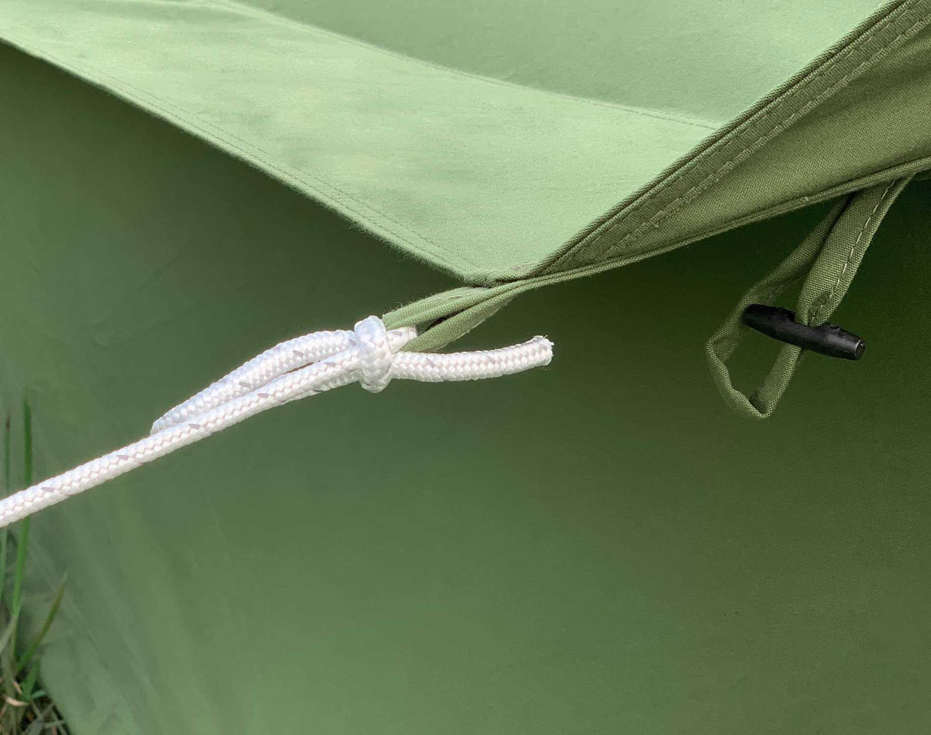 【Sports&Outdoors】Breathable 100% Cotton Canvas Bell Tent, Waterproof Large Tents w Sturdy Center & Door Pole