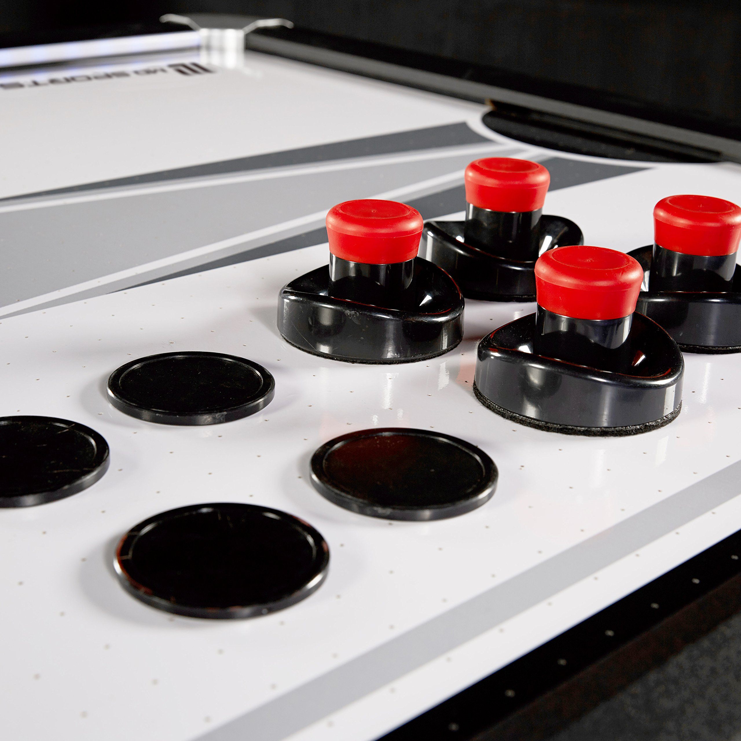 【Sports&Outdoors】Titan 7.5 ft. Air Powered Hockey Table with Overhead Scorer