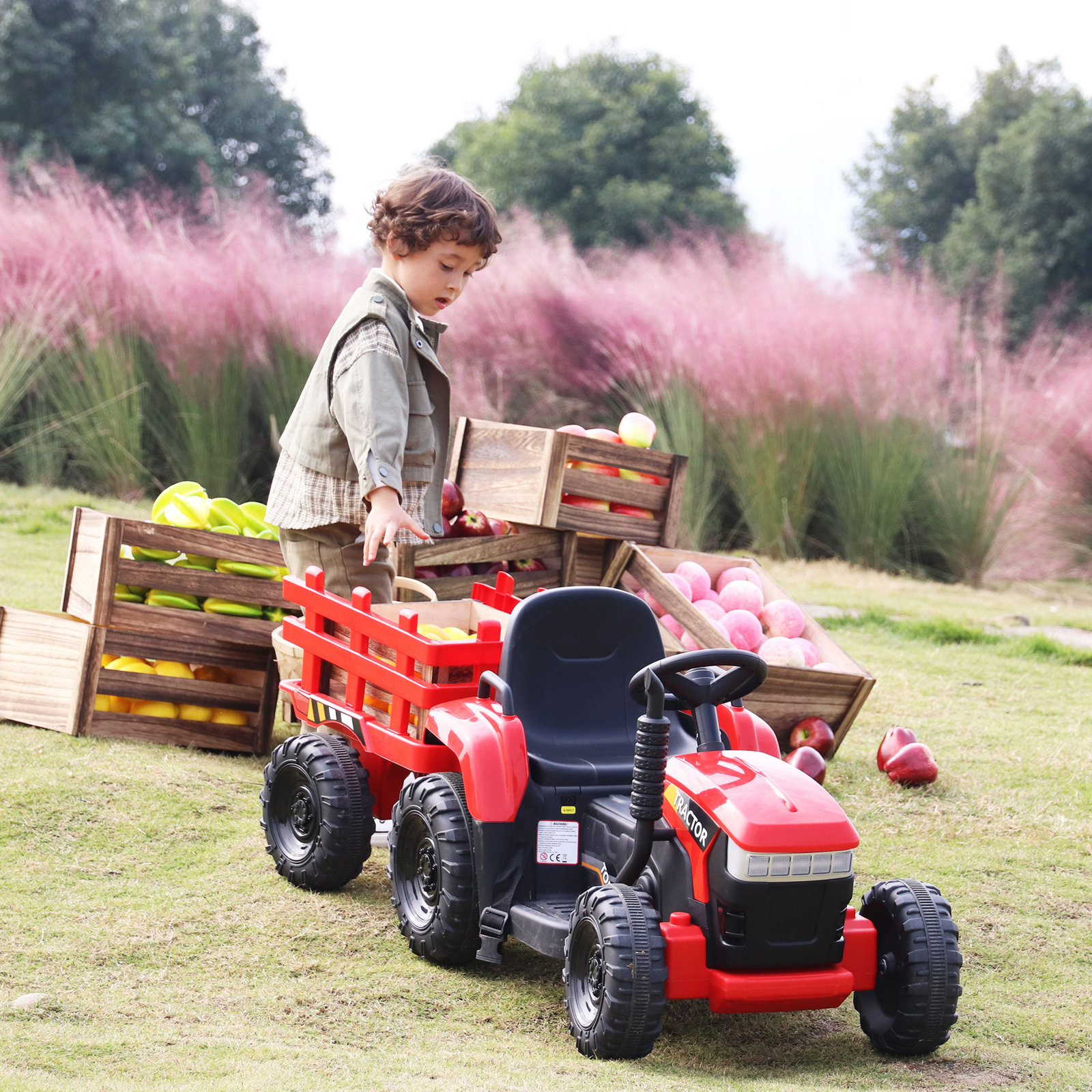 【Baby&Kids】Ride On Tractor Battery Powered Electric Car and Truck