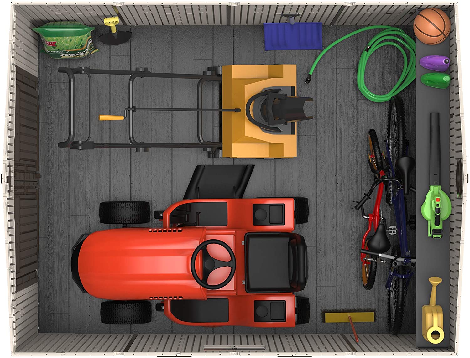 Keter Outdoor Storage Shed, 10 x 8 ft. with Base, Basic Shed