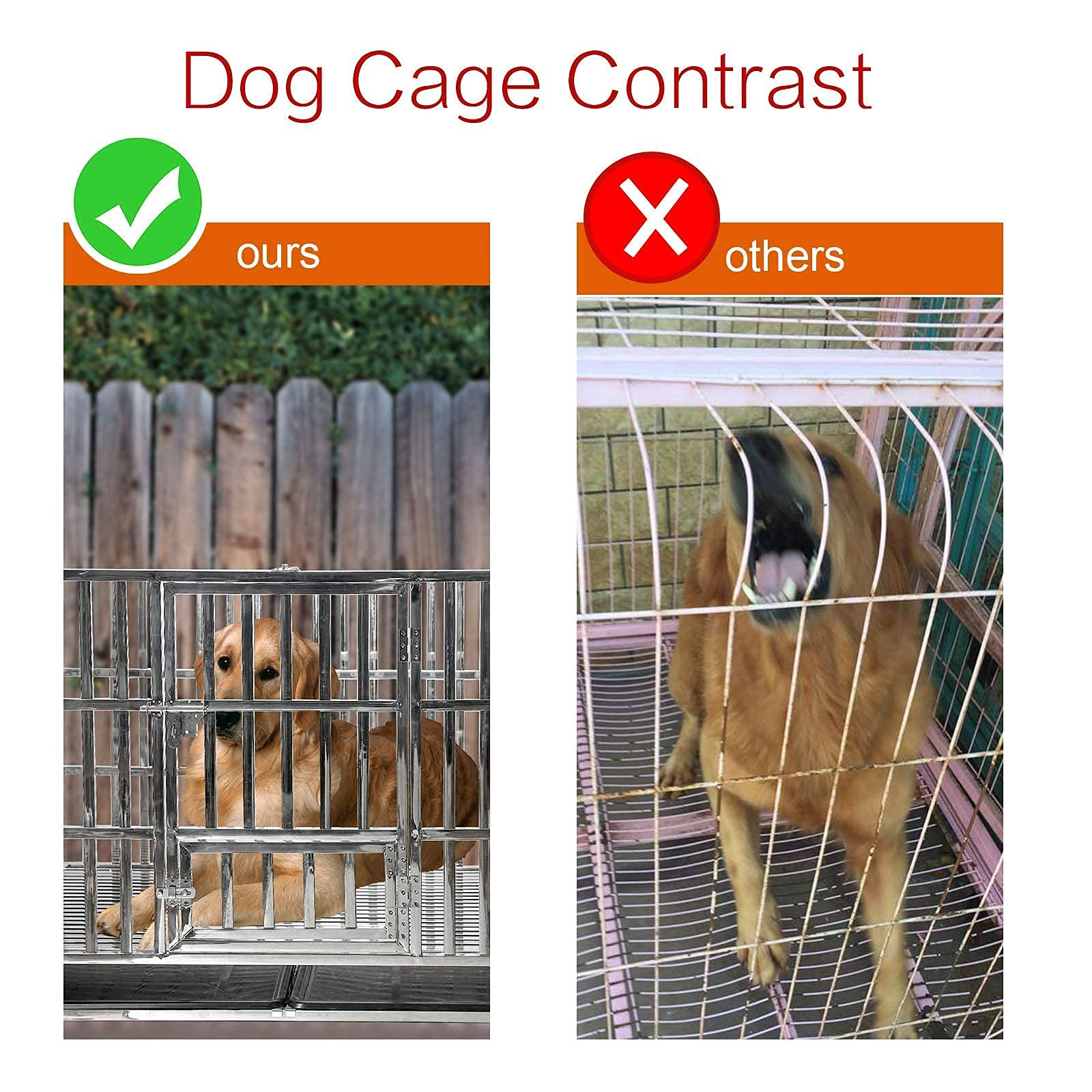 【Pet】48 Heavy Duty Stainless Steel Dog Cage & Playpen for Training Large Dog Indoor Outdoor