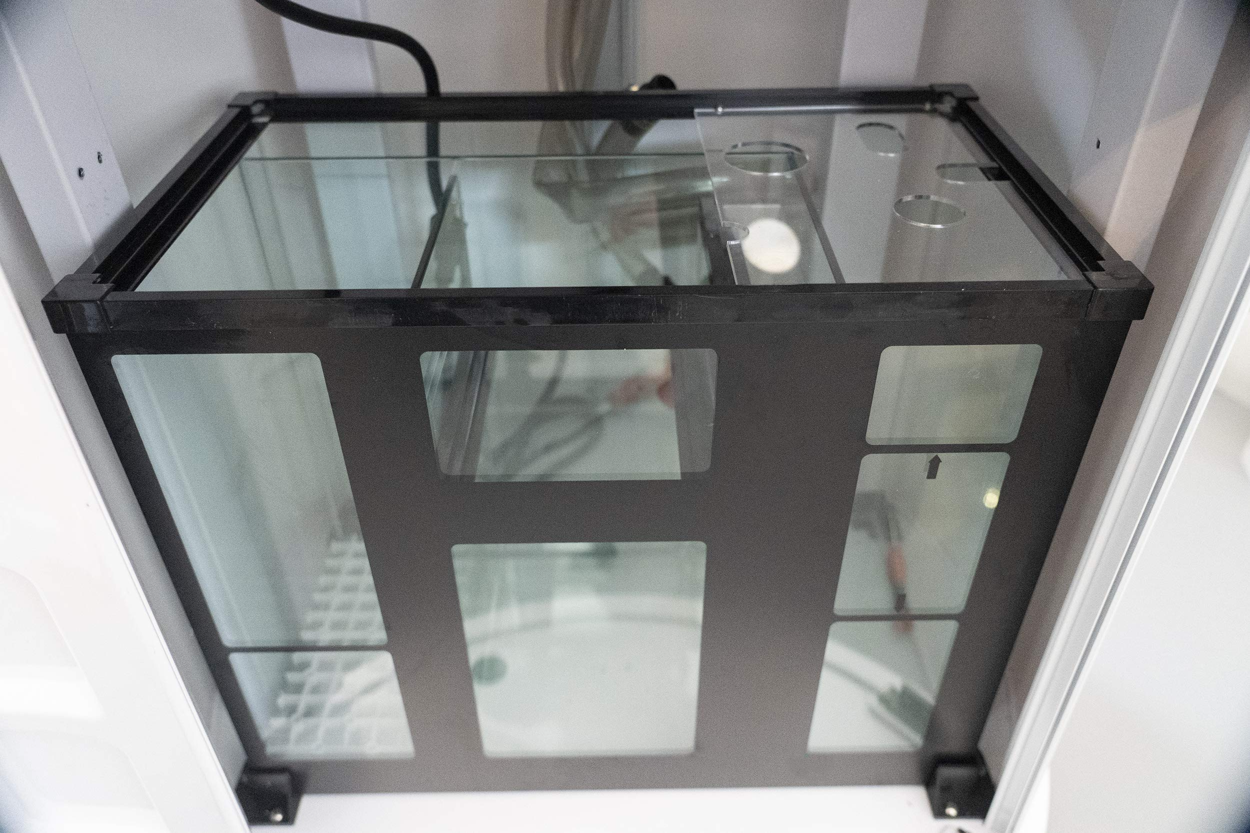 【Pet】Aqualic 360 Acrylic Aquarium Cylinder Fish Tank 70 Gallons w/ LED Light & Sump Tank