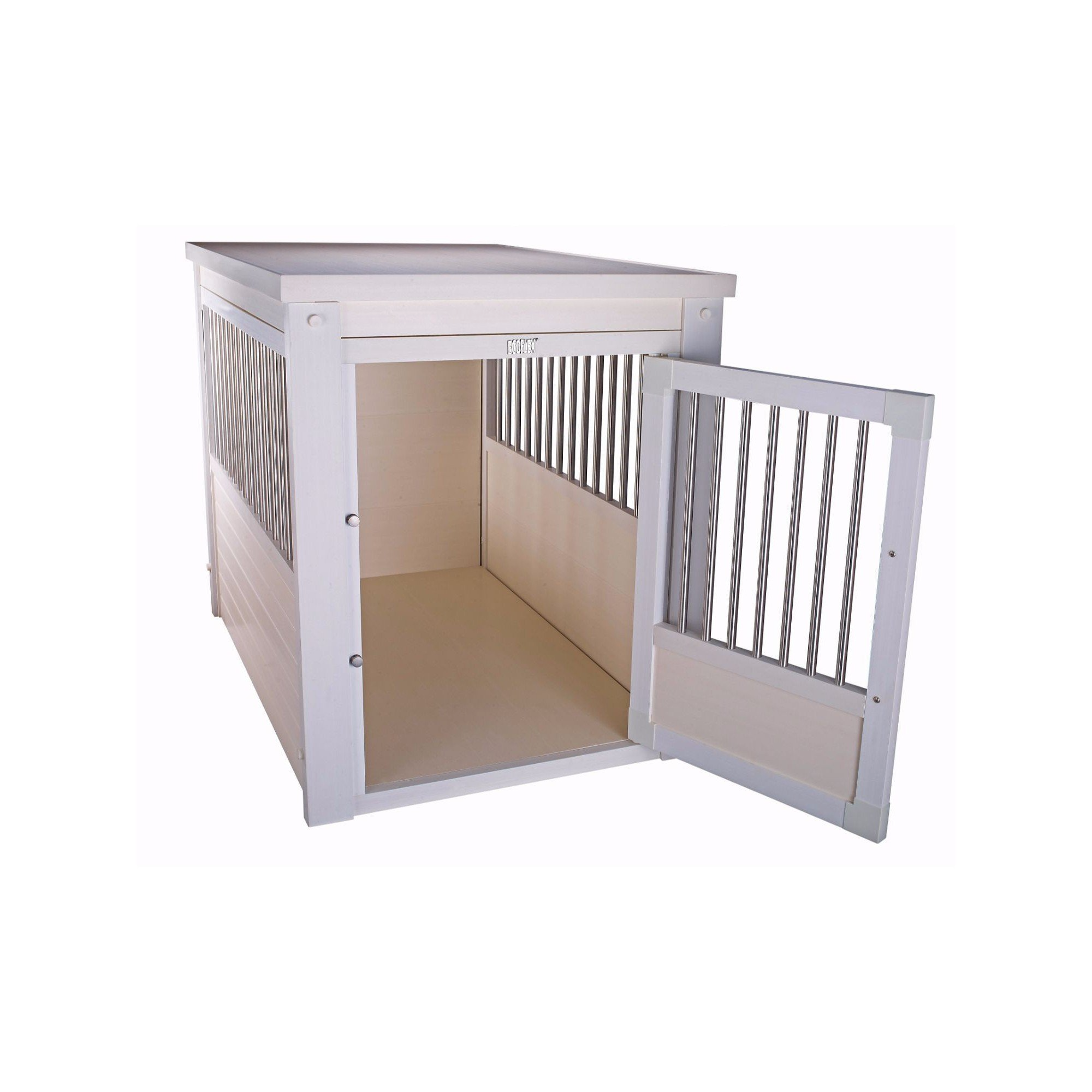 【Home&Garden】Pet CrateEnd Table, X-Large, Antique White