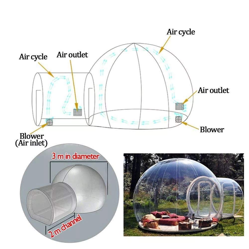 【Home&Garden】Outdoor Camping Inflatable Bubble Tent Large DIY Home