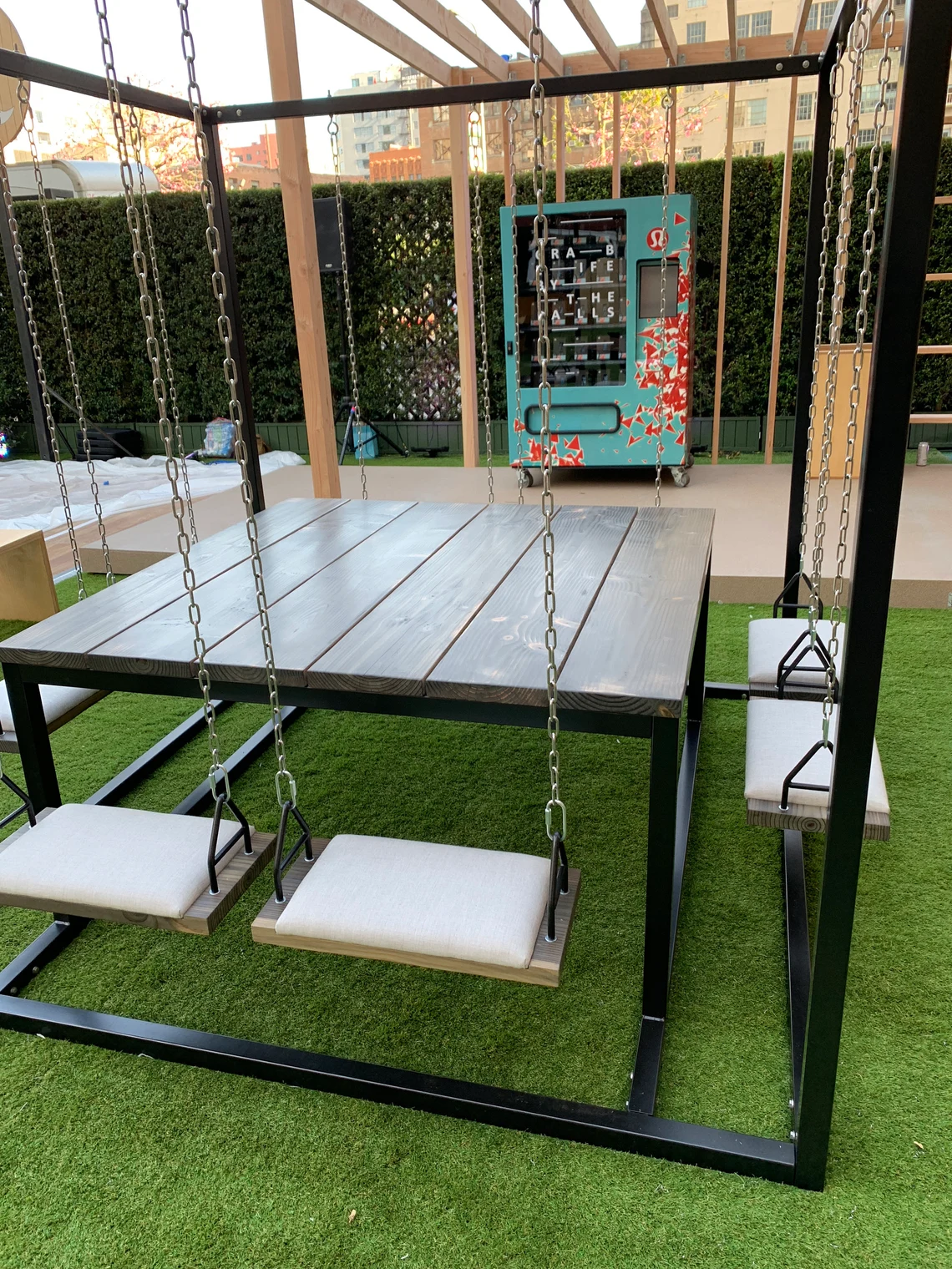 8-Seater Swing Table for indoor or outdoor use