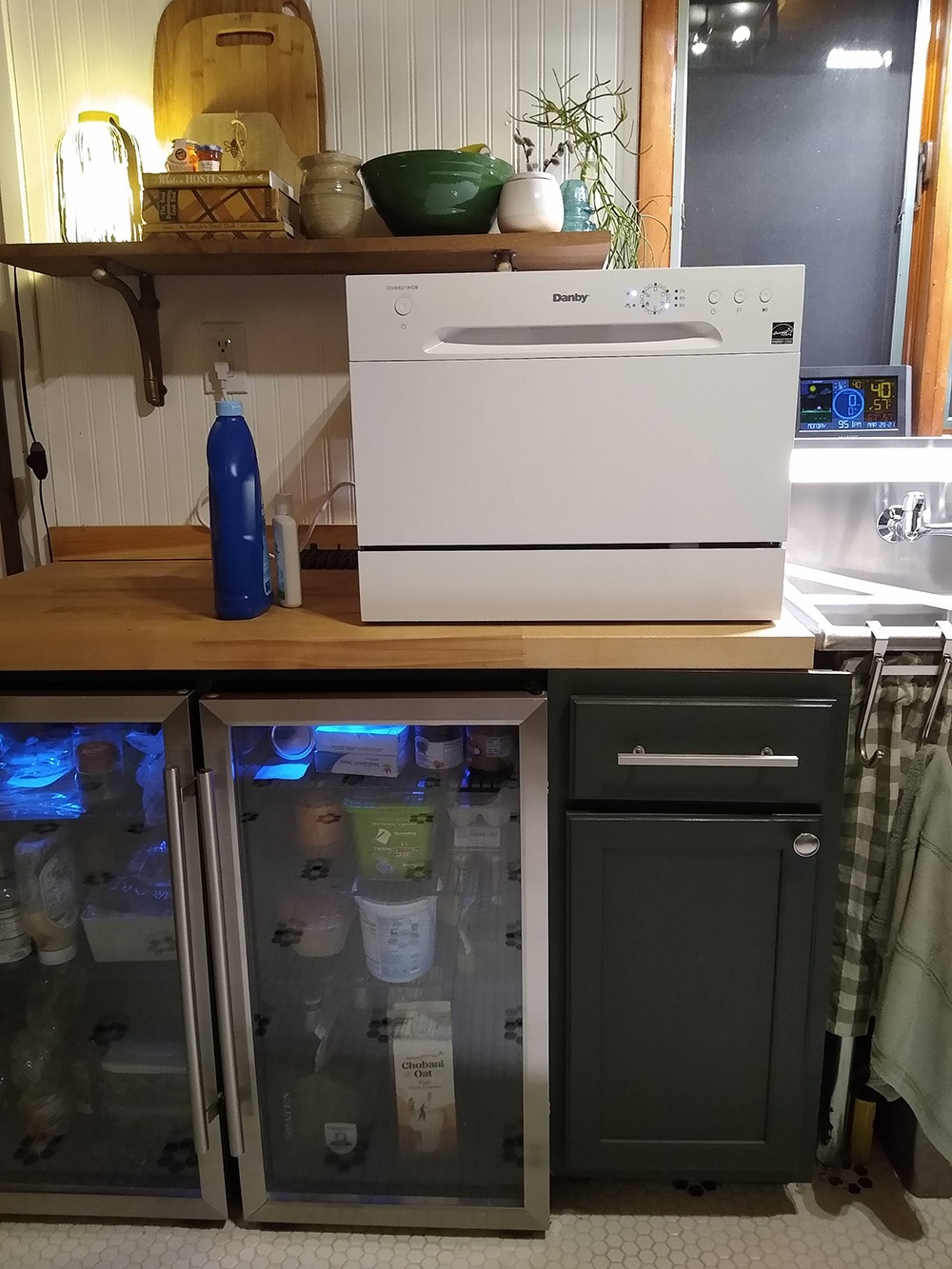 【Appliances】Countertop Dishwasher with 6 Place Settings, 6 Wash Cycles and Silverware Basket