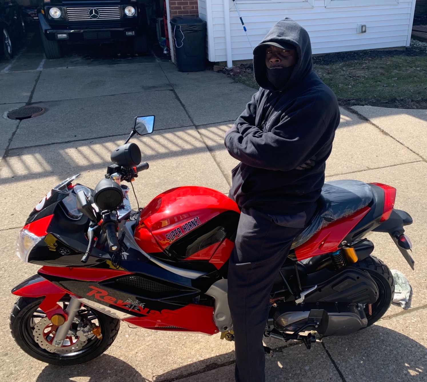 【Sports&Outdoors】High Power High Speed 150cc Hornet SR 2 Motorcycle Scooter