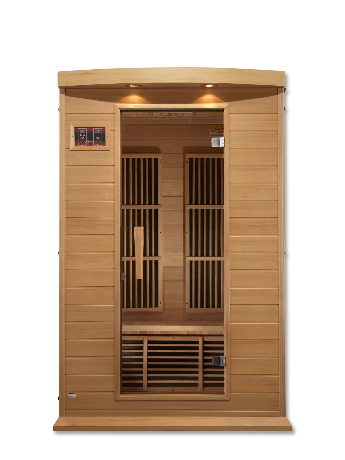 【Sports&Outdoors】Dynamic Infrared Maxxus 2 - Person Indoor Bluetooth Compatible FAR Infrared Sauna in Hemlock