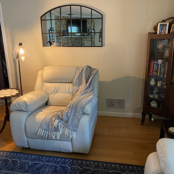 【Home Improvement】Kaxton Window Pane Metal Mirror