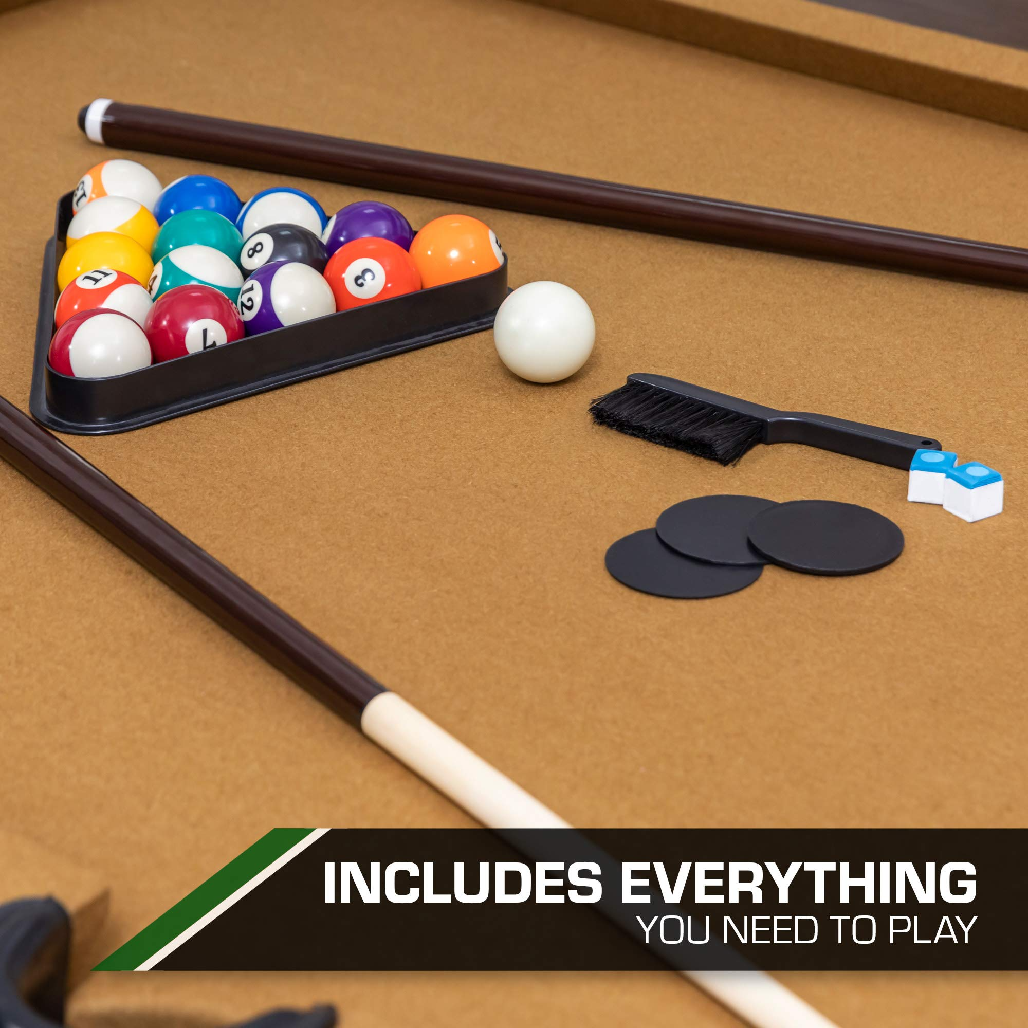 【Sports&Outdoors】Professional Grade Billiard Tables - Perfect for Family Game Room, Adult rec Room, Basements