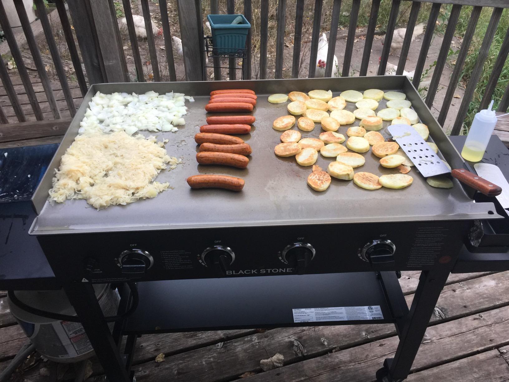 【Appliances】Blackstone 36 Inch Gas Griddle Cooking Station 4 Burner Flat Top Gas Grill Propane Fuelled