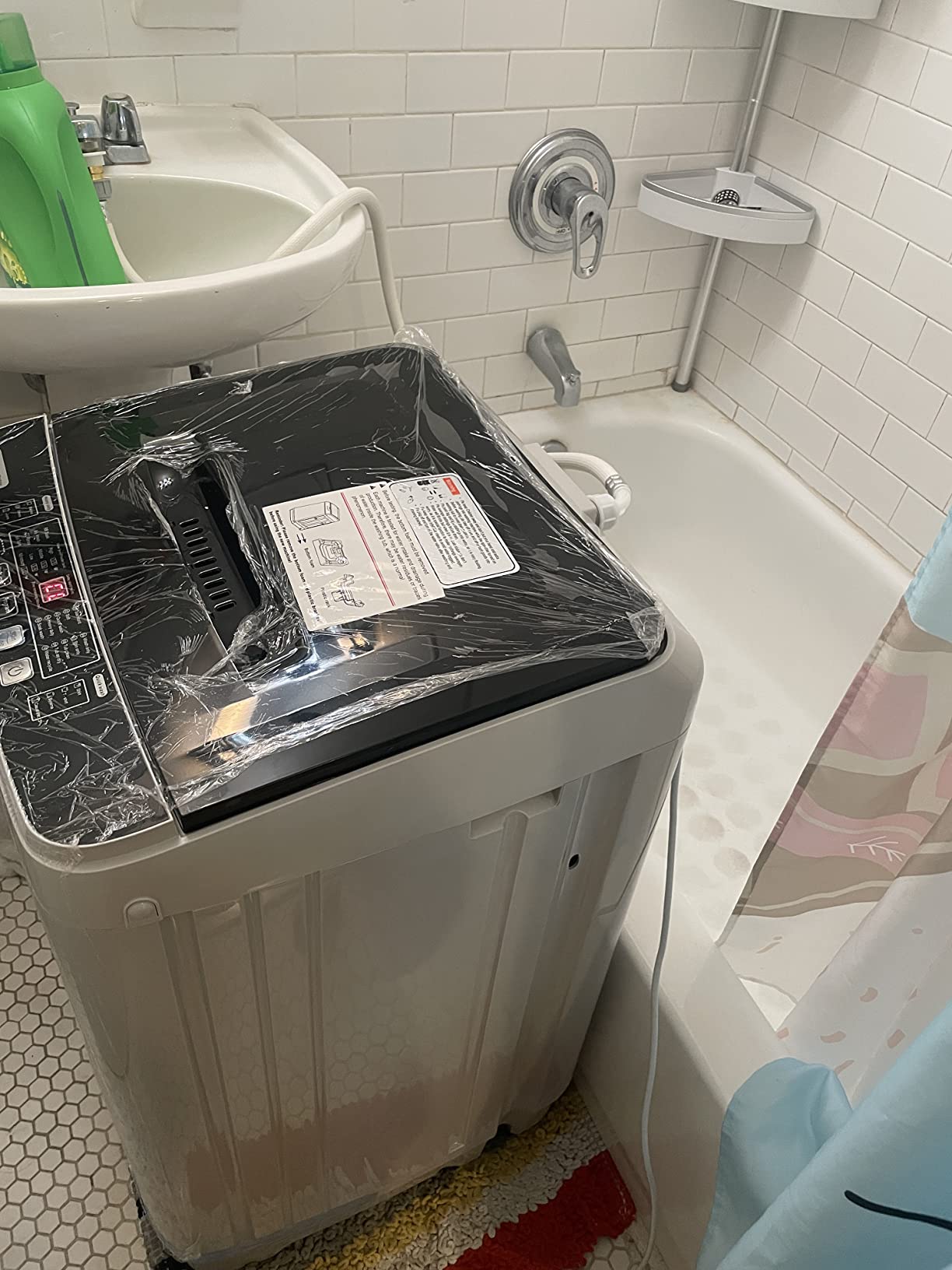 【Appliances】Portable Washer Nictemaw 17.8Lbs Capacity Full-Automatic Washer Machine 1.9 Cu.ft