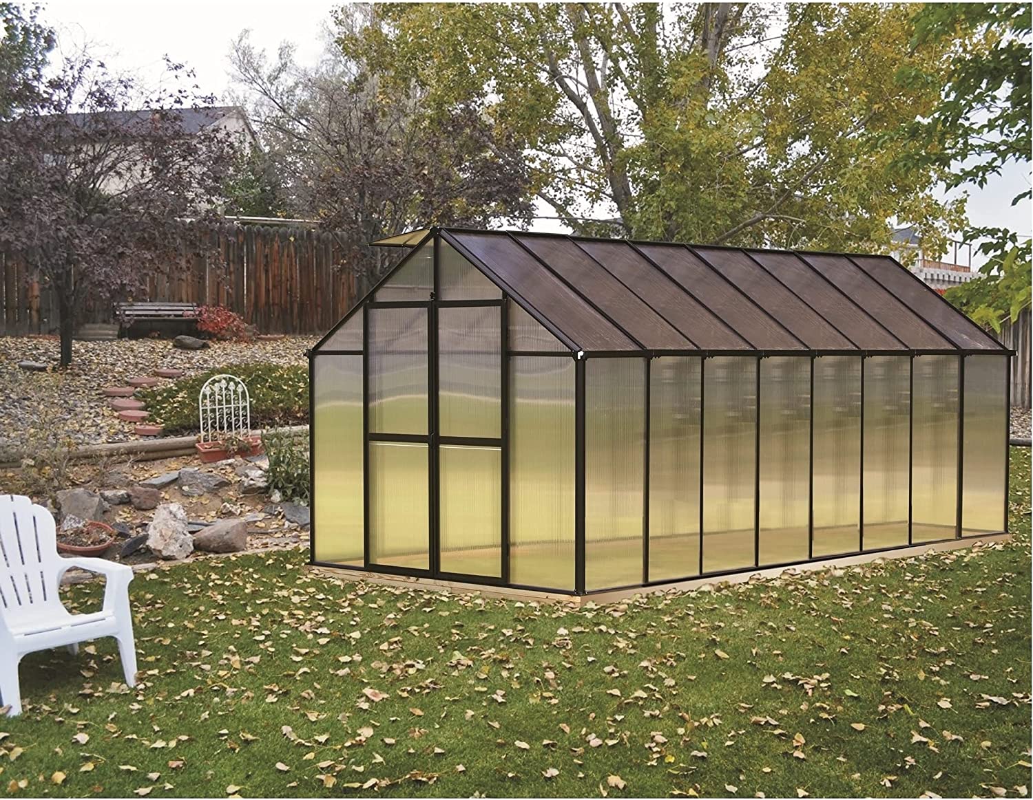 【Home&Garden】Greenhouse, 8' x 12', Black