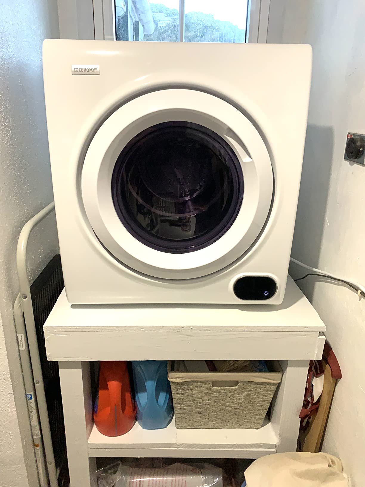 【Appliances】Euhomy Compact Laundry Dryer, 2.65 cu ft Front Load Stainless Steel Clothes Dryers
