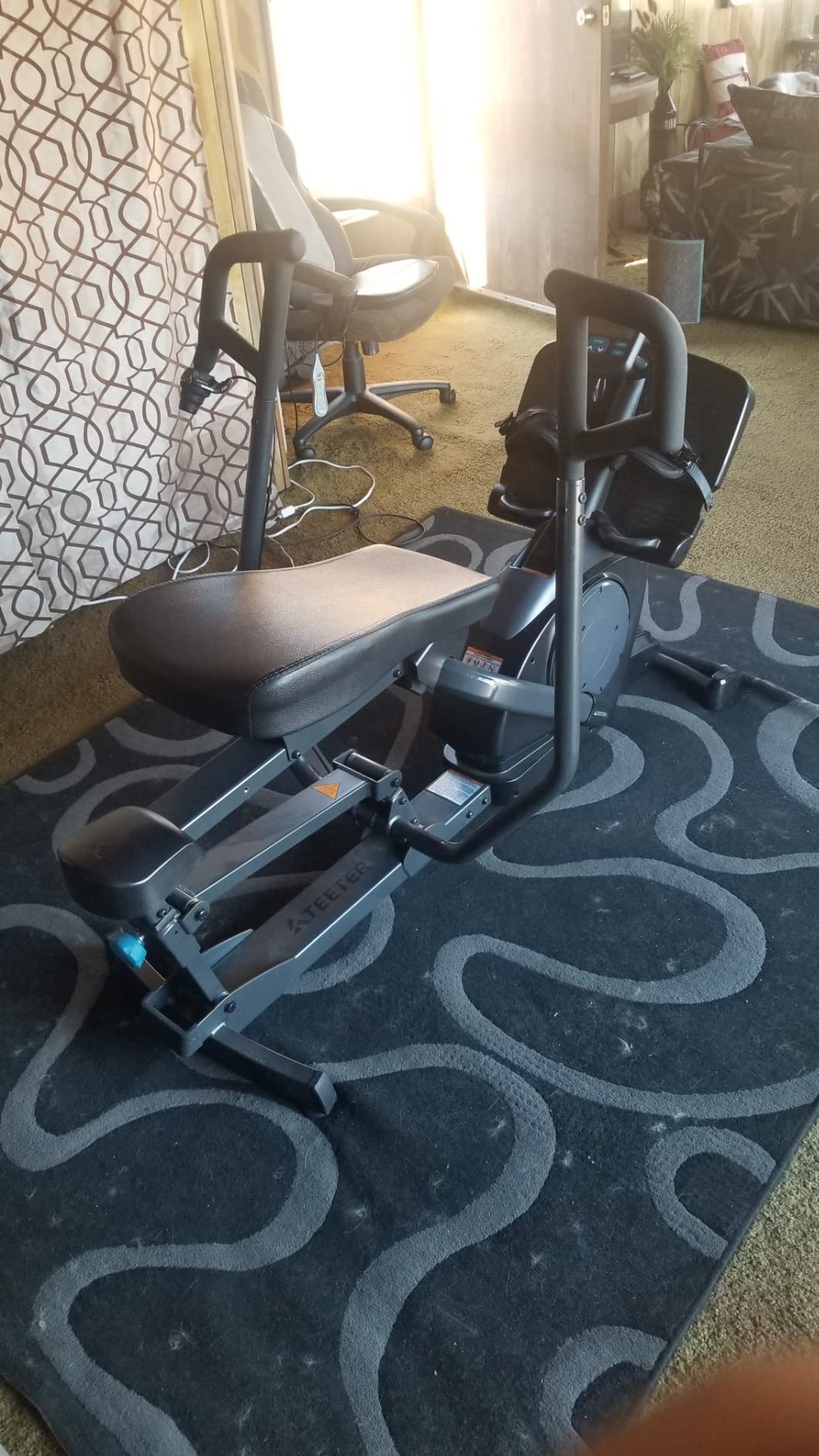 【Sports&Outdoors】Power10 Rower with 2-Way Magnetic Resistance Elliptical Motion – Indoor Rowing Machine w/Bluetooth HRM