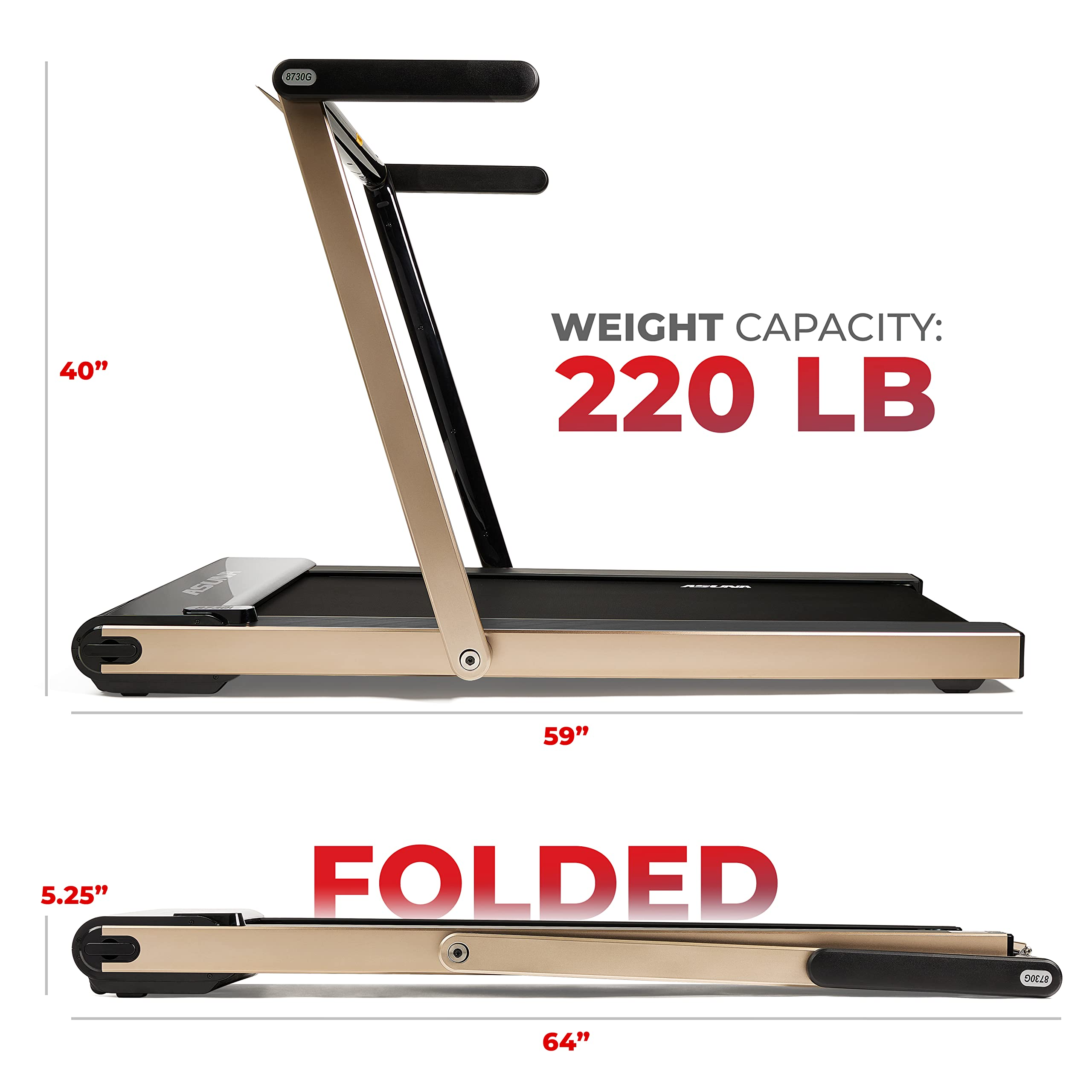 【Sports&Outdoors】ASUNA Premium Slim Folding Treadmill Running Machine with Speakers for Home Gyms