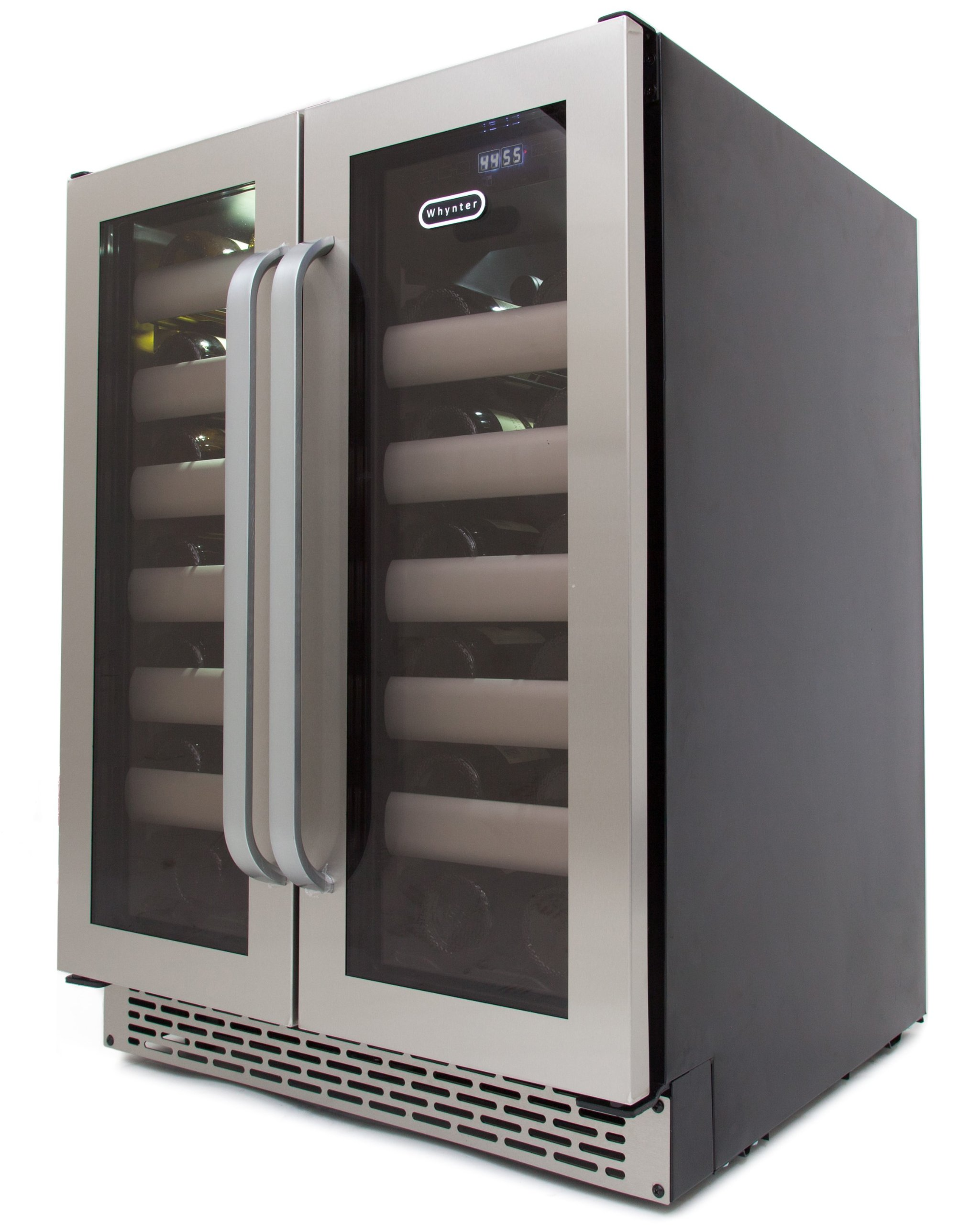Whynter BWR-401DS 40 Bottle Stainless Steel Dual Zone Built Wine Refrigerators- with Seamless Doors