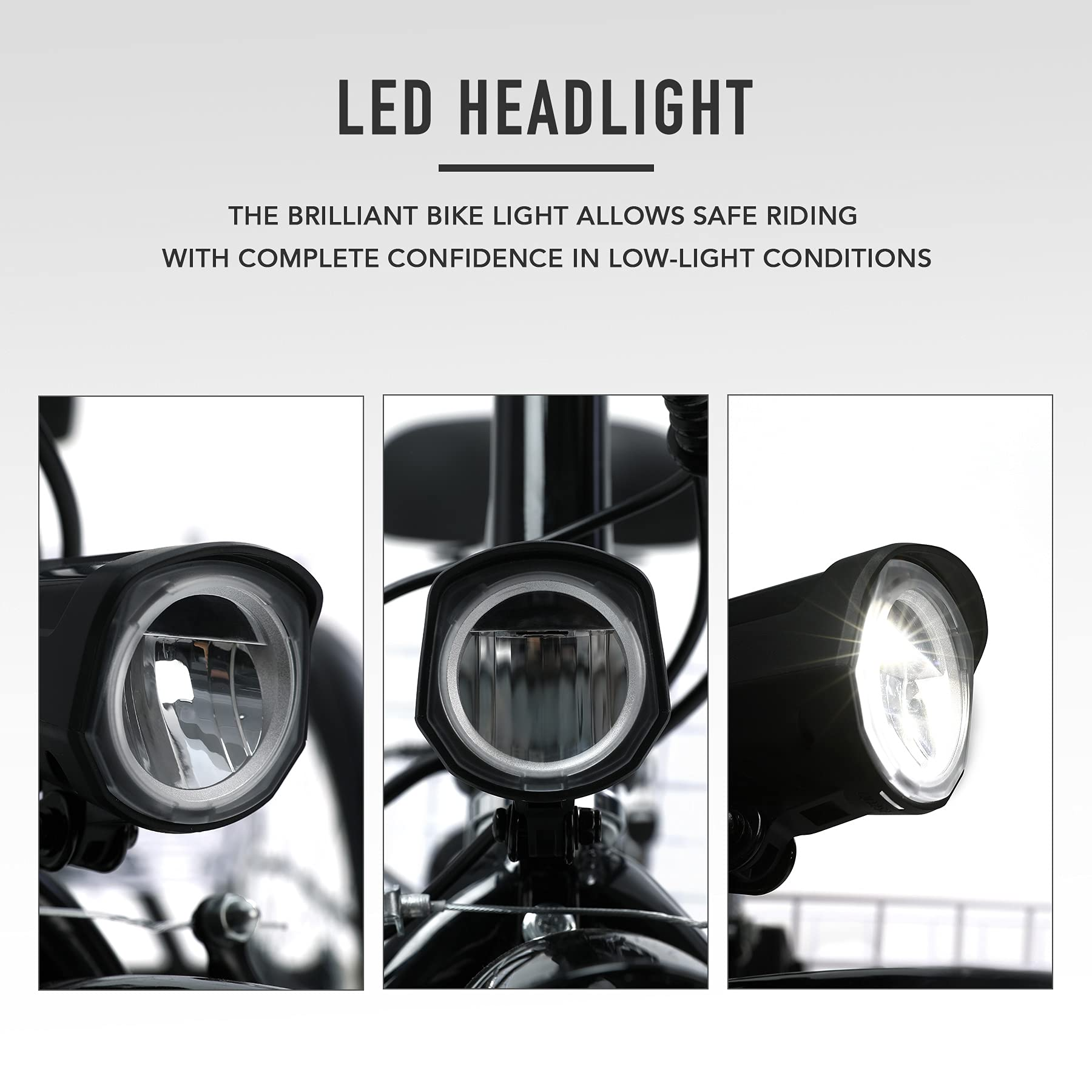 【Sports&Outdoors】3 Wheel Electric Bike for Adults with 250w Motor, Bike Tube, Removable 36V 10Ah Lithium Battery